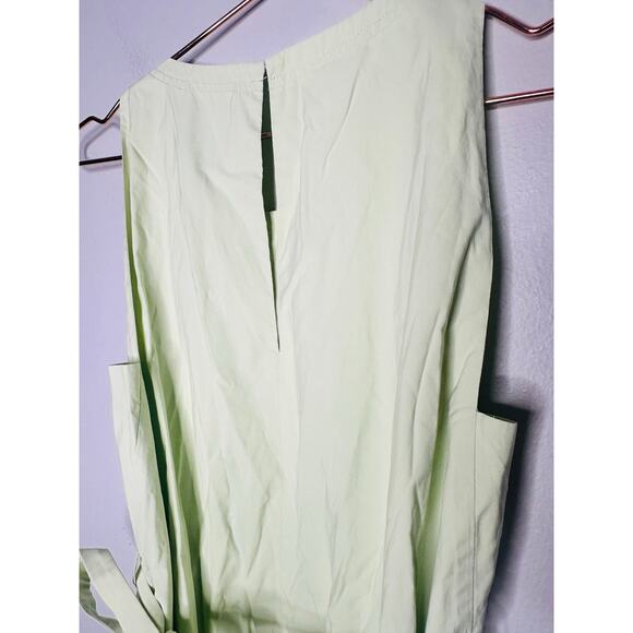 3.1 PHILLIP LIM X RTR Pale Yellow Sleeveless Belted Midi Dress Size 4 - Picture 13 of 16